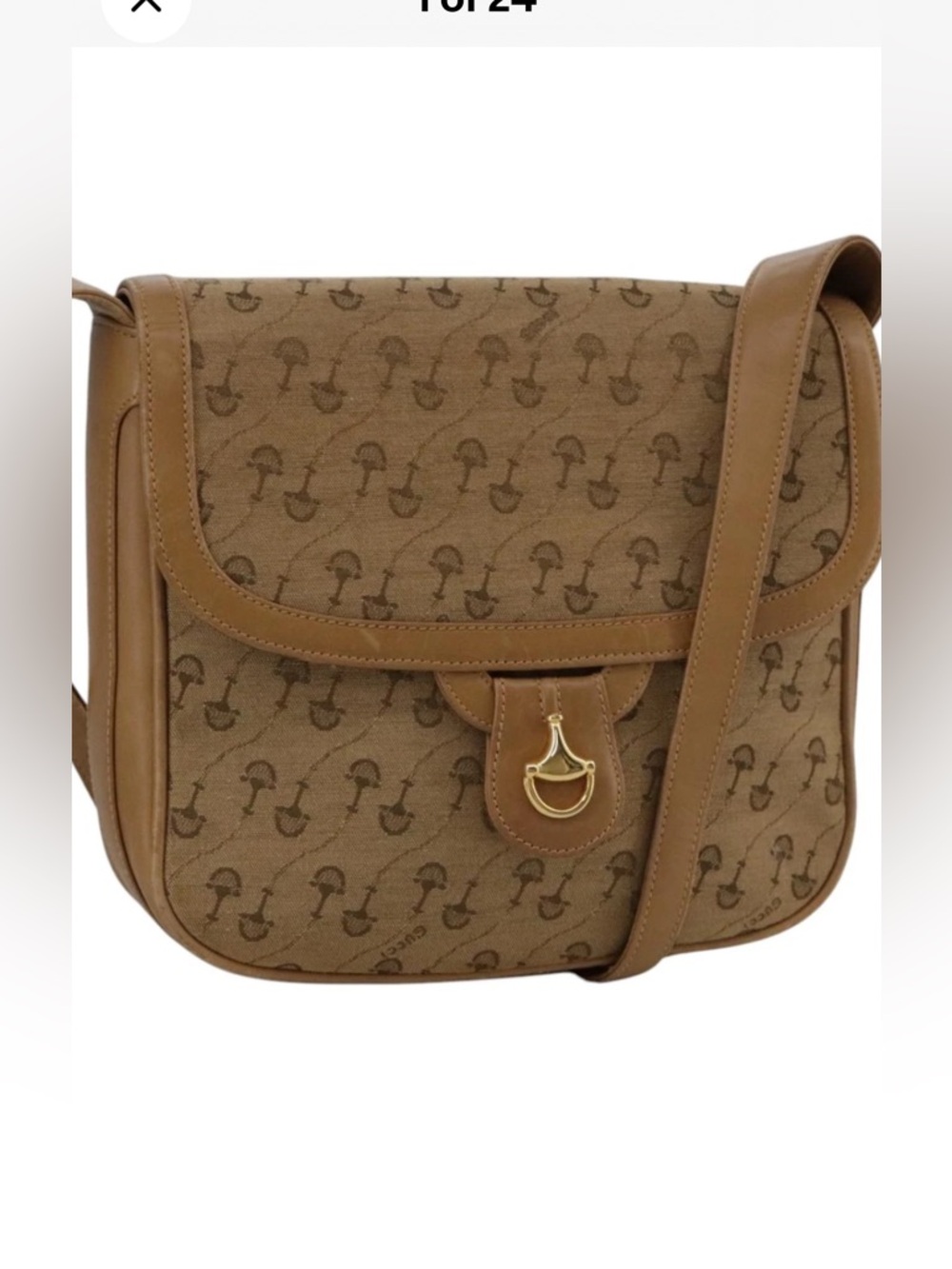 Vintage Gucci Micro-GG Mushroom Horsebit Shoulder Bag - Archival GAC